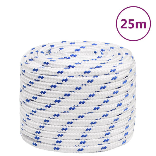 Berkfield Boat Rope White 18 mm 25 m Polypropylene