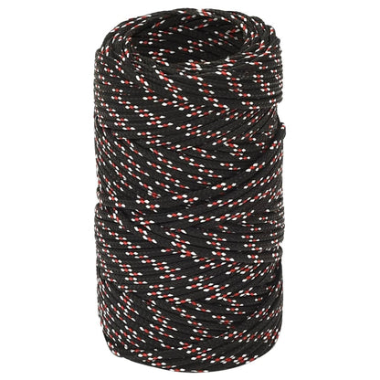 Berkfield Boat Rope Black 2 mm 100 m Polypropylene
