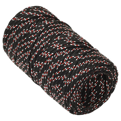 Berkfield Boat Rope Black 2 mm 100 m Polypropylene