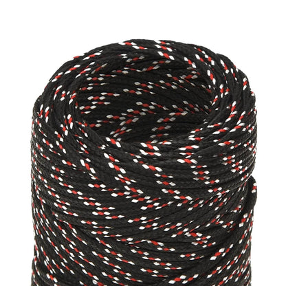 Berkfield Boat Rope Black 2 mm 100 m Polypropylene