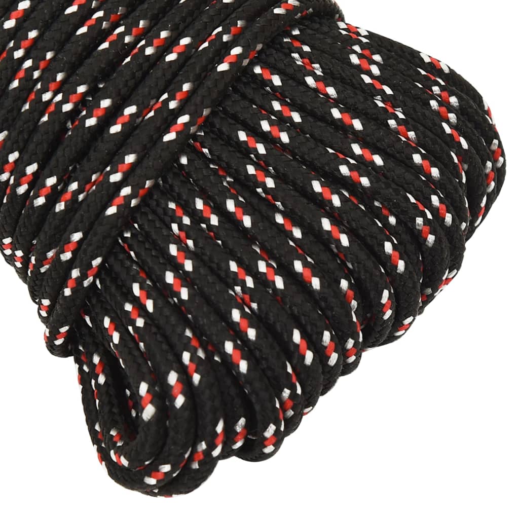 Berkfield Boat Rope Black 4 mm 500 m Polypropylene