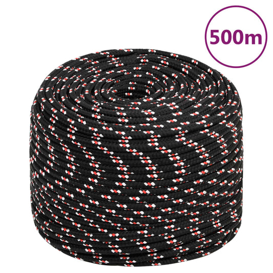 Berkfield Boat Rope Black 10 mm 500 m Polypropylene