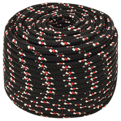 Berkfield Boat Rope Black 12 mm 25 m Polypropylene
