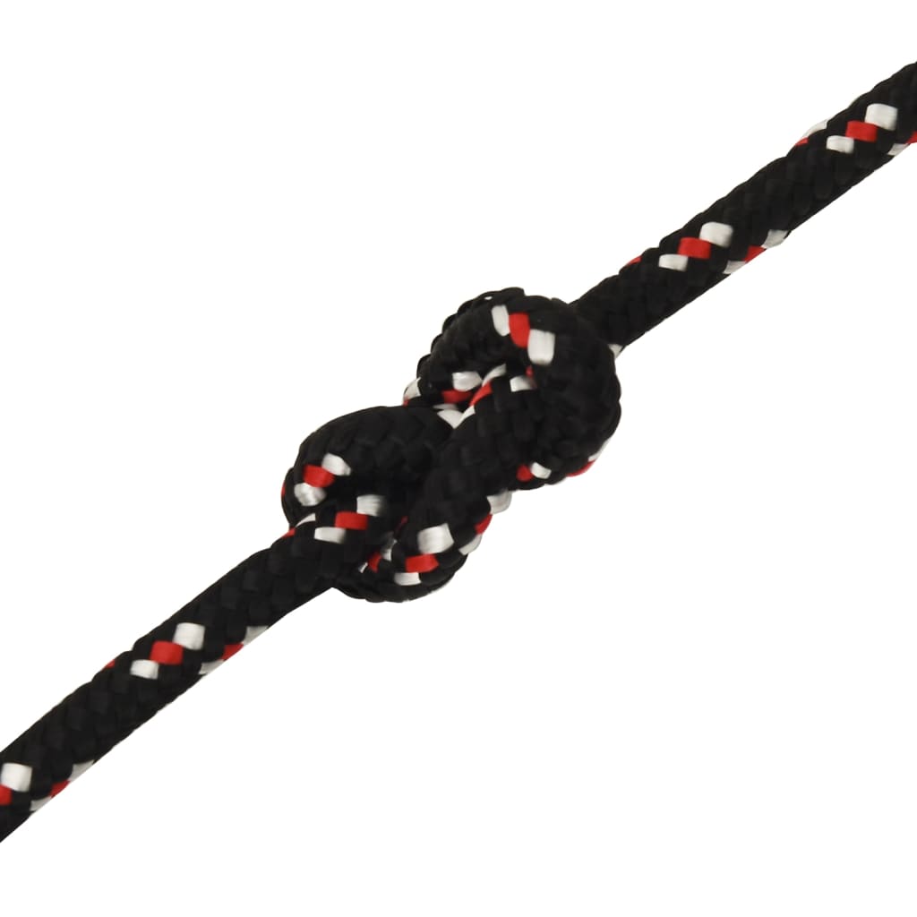 Berkfield Boat Rope Black 12 mm 25 m Polypropylene