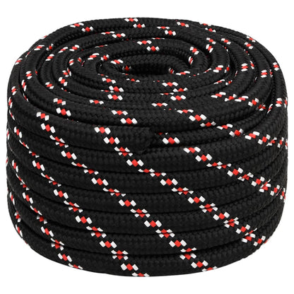 Berkfield Boat Rope Black 20 mm 25 m Polypropylene