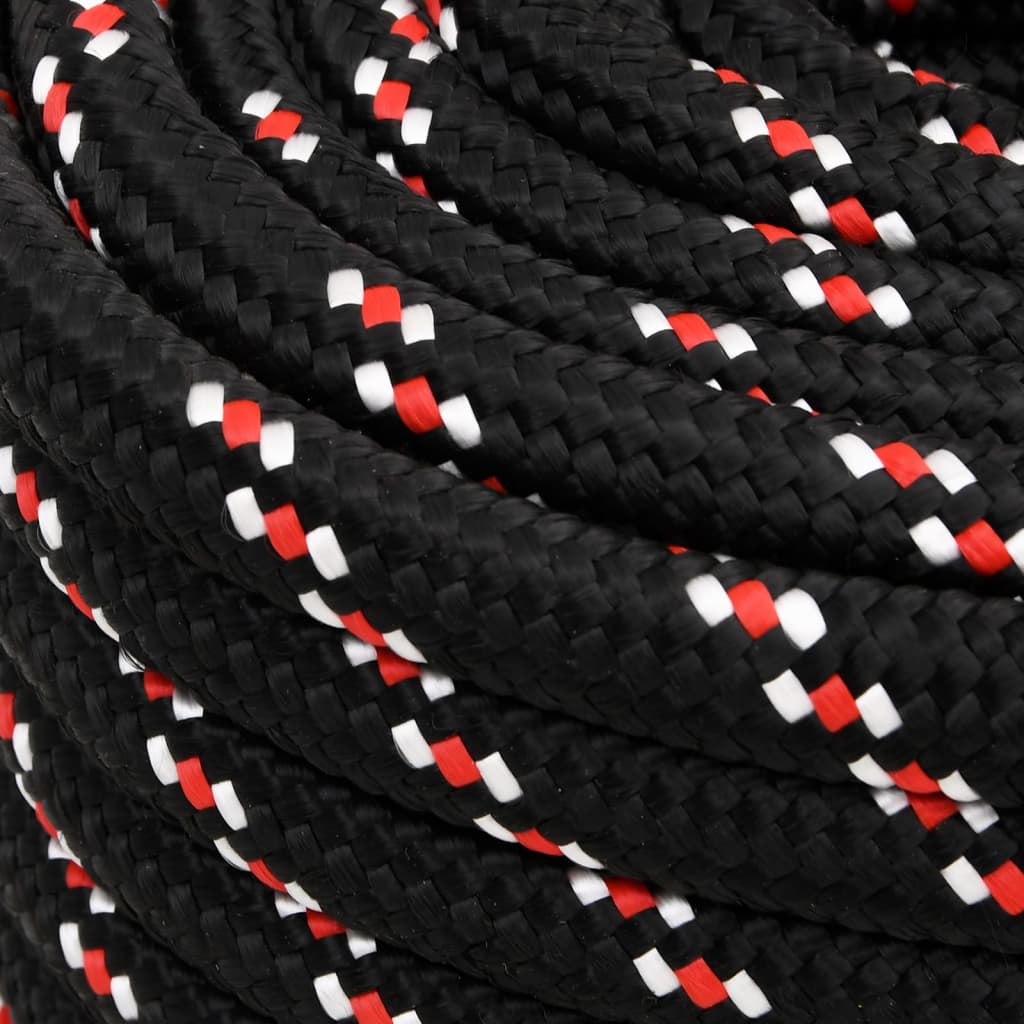 Berkfield Boat Rope Black 20 mm 25 m Polypropylene
