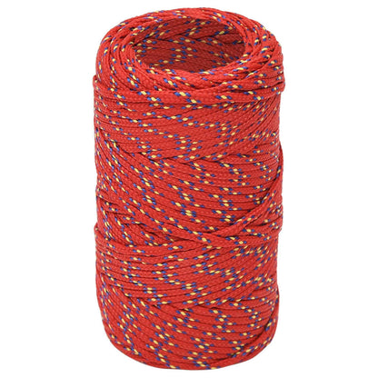 Berkfield Boat Rope Red 2 mm 50 m Polypropylene