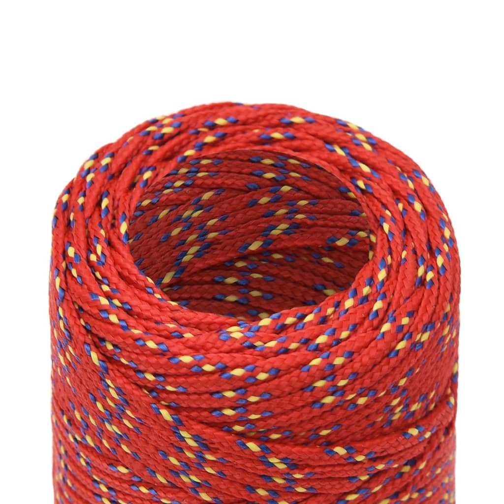 Berkfield Boat Rope Red 2 mm 250 m Polypropylene
