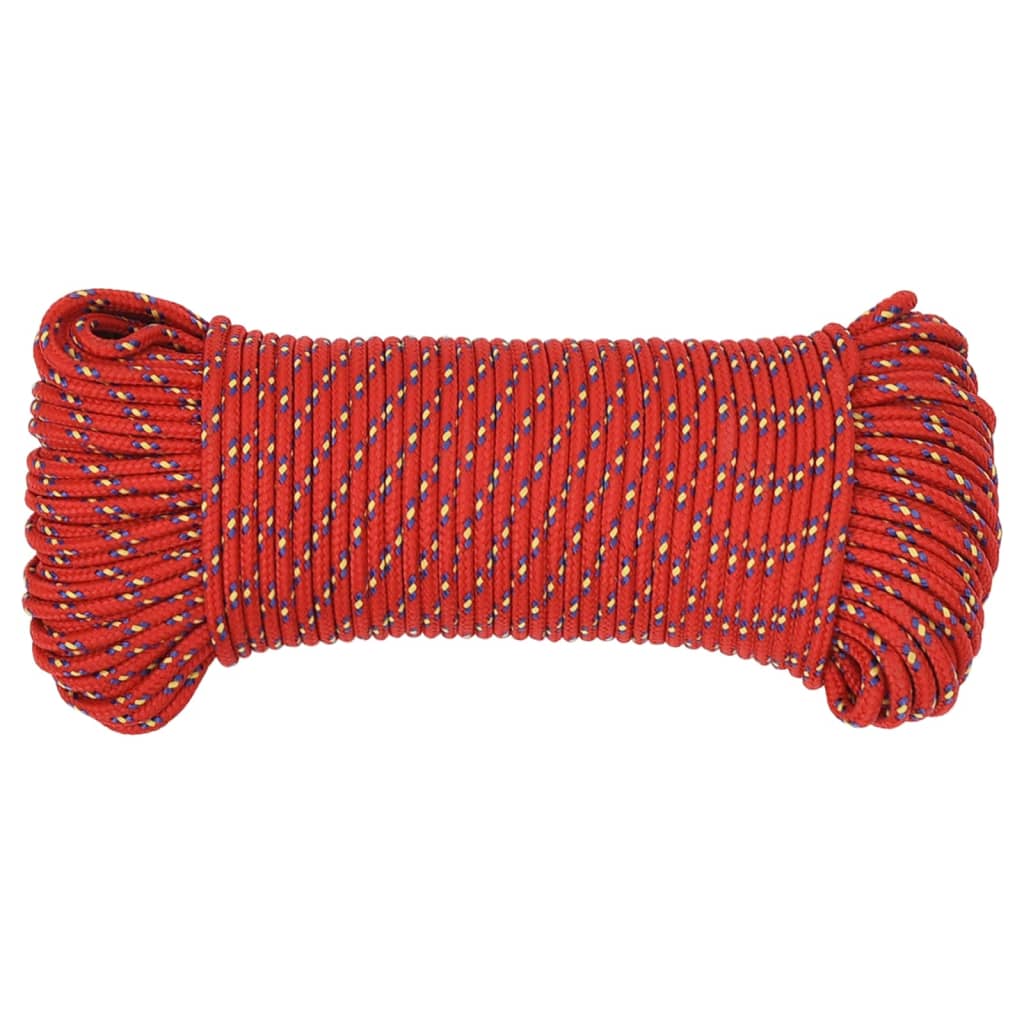 Berkfield Boat Rope Red 4 mm 500 m Polypropylene