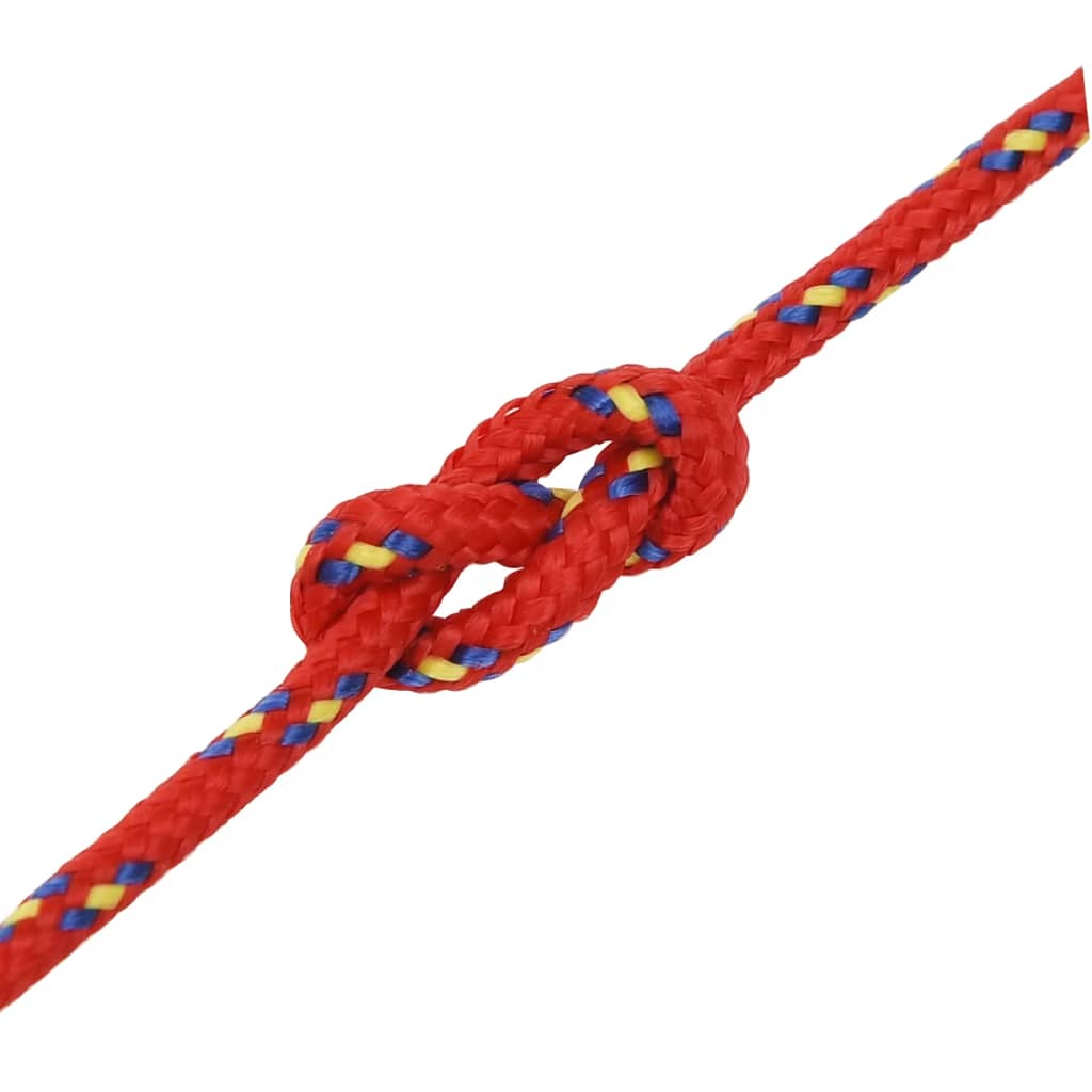 Berkfield Boat Rope Red 5 mm 50 m Polypropylene
