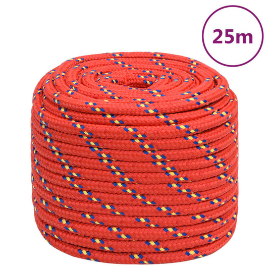 Berkfield Boat Rope Red 16 mm 25 m Polypropylene