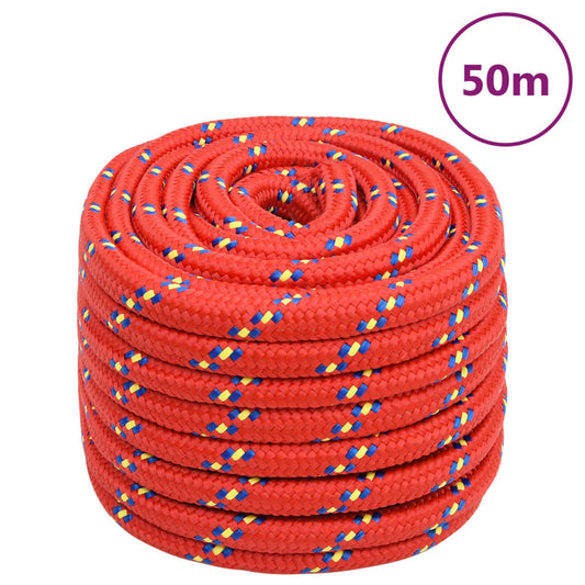 Berkfield Boat Rope Red 20 mm 50 m Polypropylene