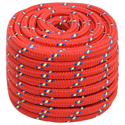 Berkfield Boat Rope Red 20 mm 50 m Polypropylene