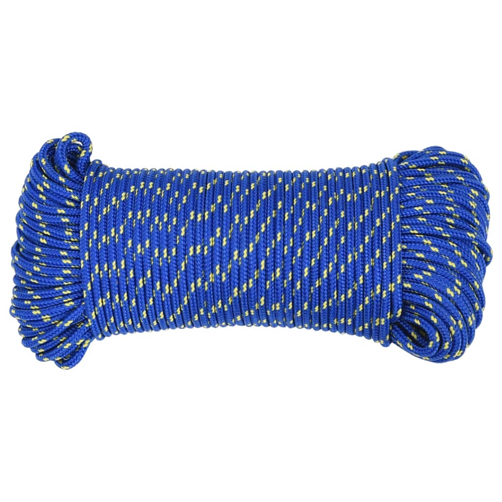 Berkfield Boat Rope Blue 4 mm 500 m Polypropylene