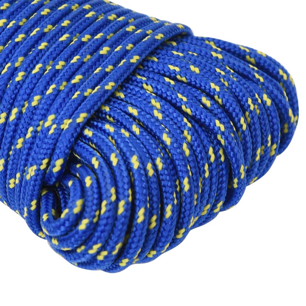 Berkfield Boat Rope Blue 4 mm 500 m Polypropylene