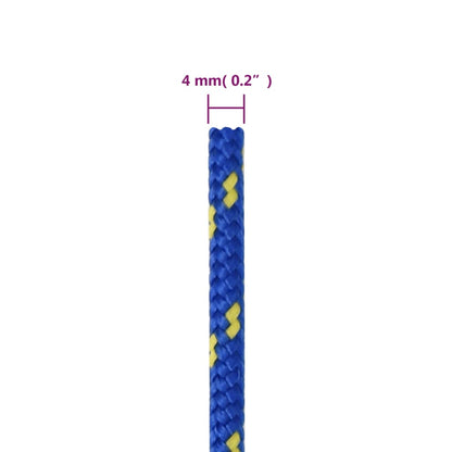 Berkfield Boat Rope Blue 4 mm 500 m Polypropylene