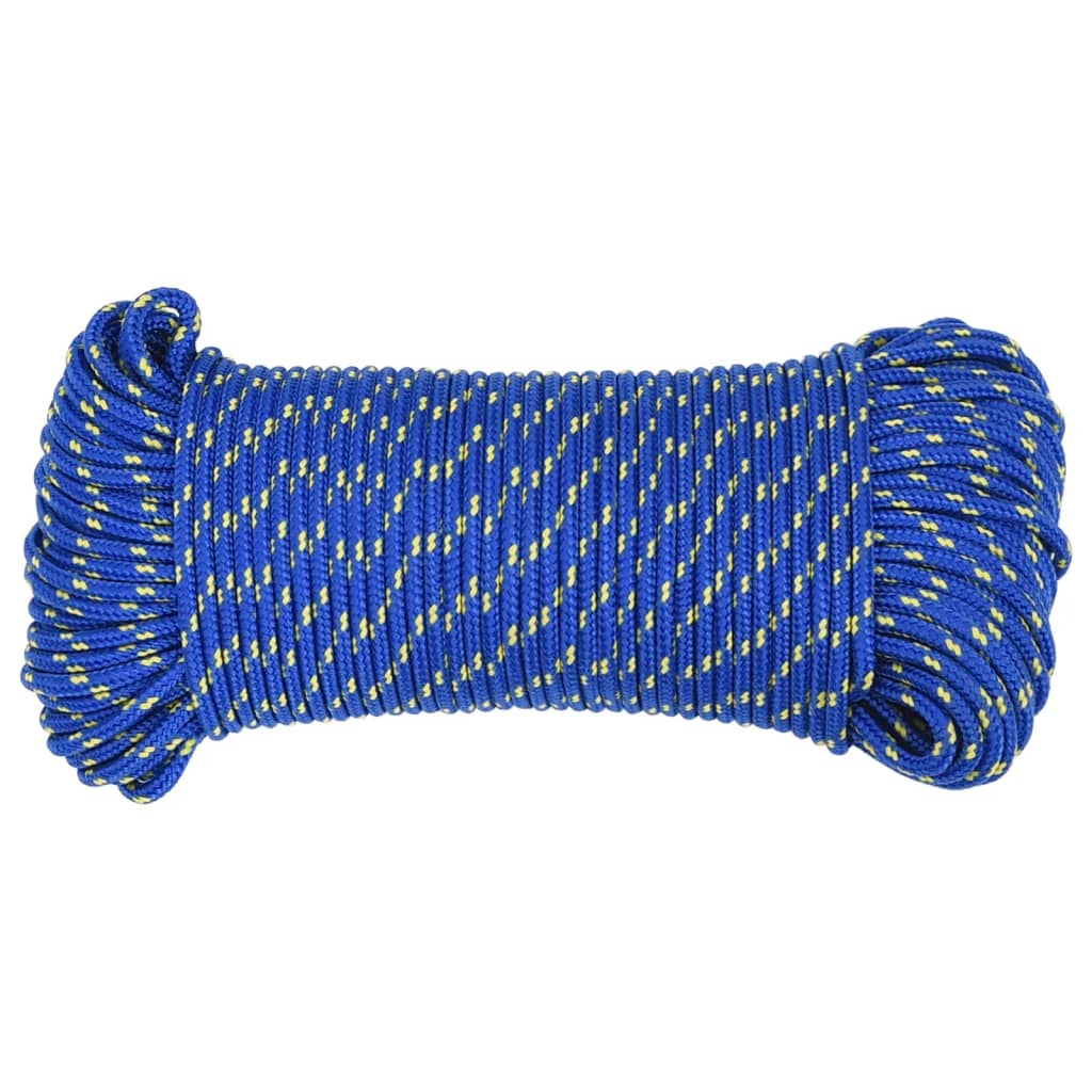 Berkfield Boat Rope Blue 5 mm 100 m Polypropylene