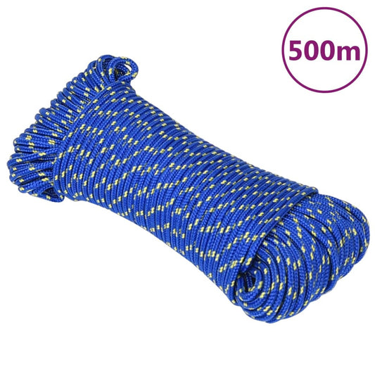 Berkfield Boat Rope Blue 5 mm 500 m Polypropylene