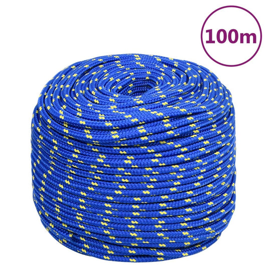 Berkfield Boat Rope Blue 10 mm 100 m Polypropylene