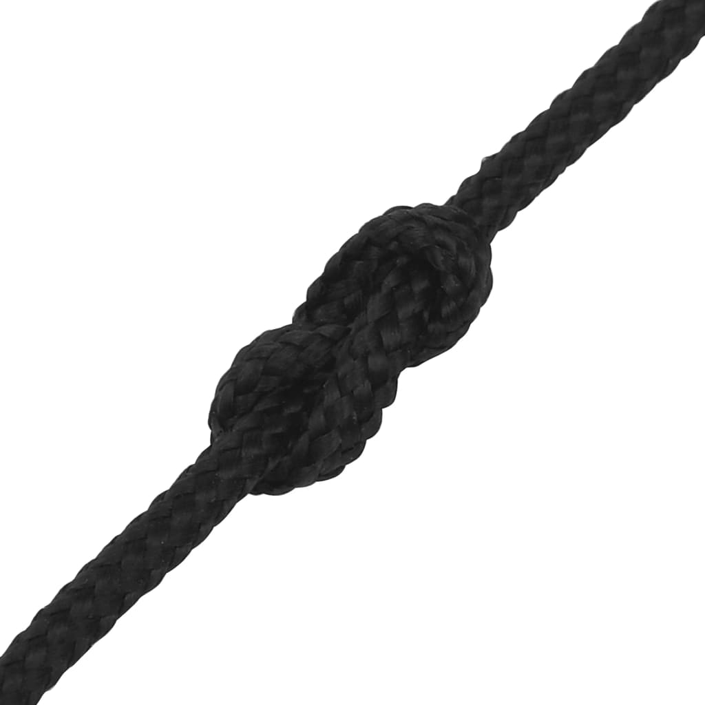 Berkfield Boat Rope Full Black 2 mm 500 m Polypropylene