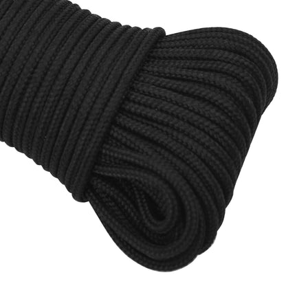 Berkfield Boat Rope Full Black 3 mm 50 m Polypropylene