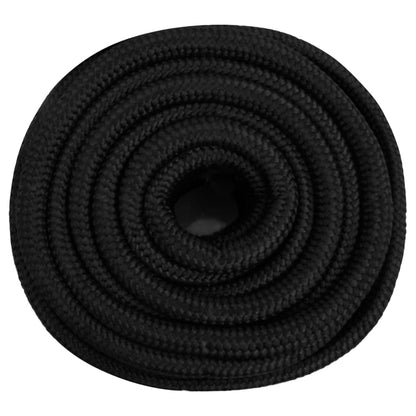 Berkfield Boat Rope Full Black 20 mm 25 m Polypropylene