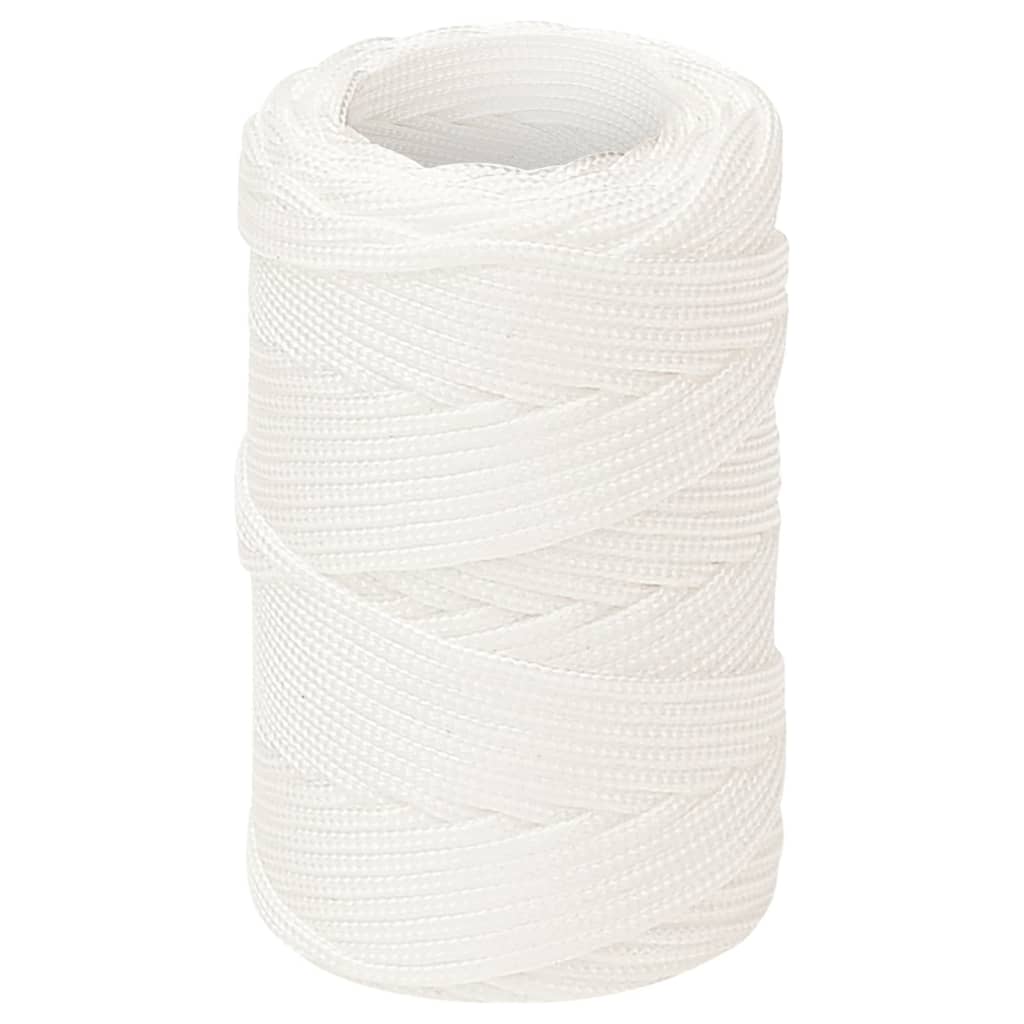 Berkfield Boat Rope Full White 2 mm 50 m Polypropylene