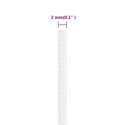 Berkfield Boat Rope Full White 2 mm 250 m Polypropylene