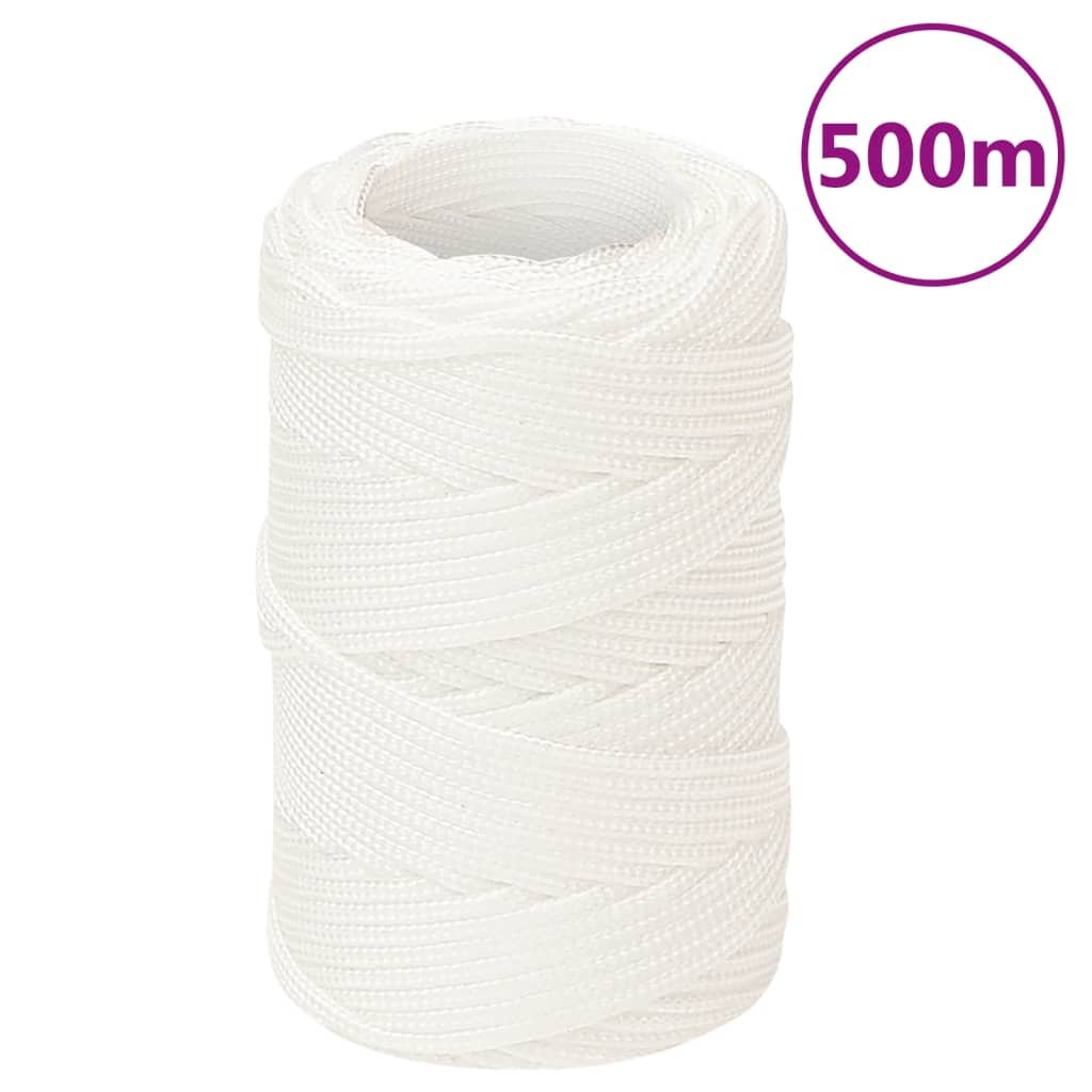 Berkfield Boat Rope Full White 2 mm 500 m Polypropylene