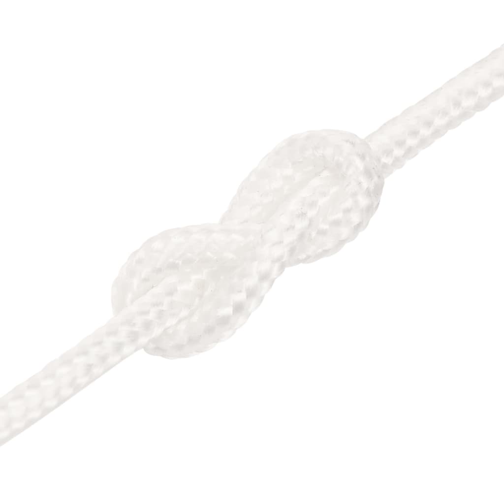 Berkfield Boat Rope Full White 4 mm 25 m Polypropylene