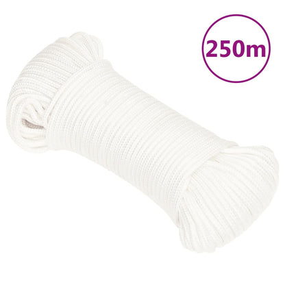 Berkfield Boat Rope Full White 5 mm 250 m Polypropylene