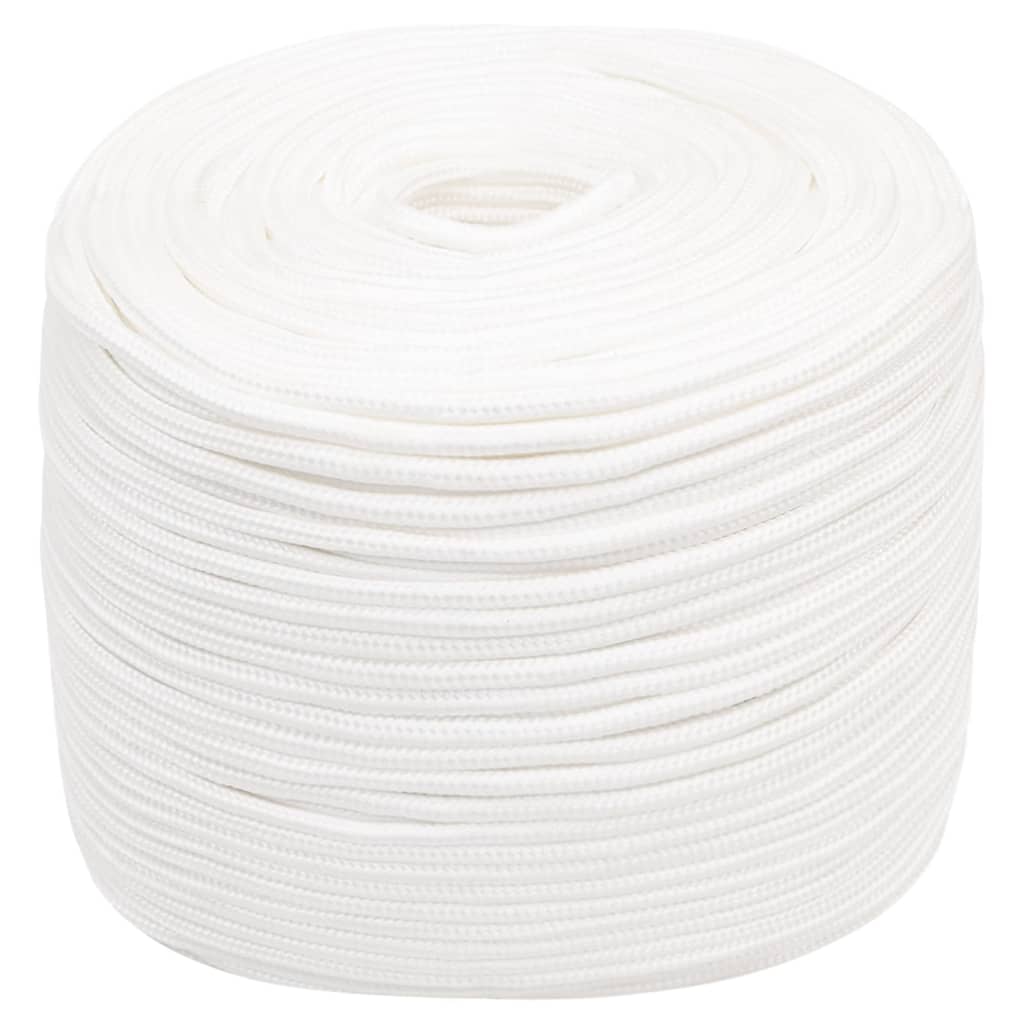 Berkfield Boat Rope Full White 8 mm 500 m Polypropylene