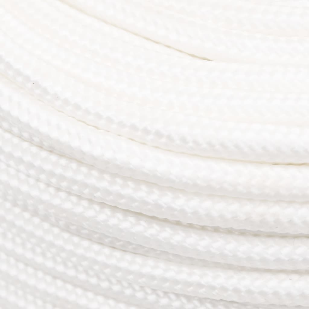 Berkfield Boat Rope Full White 8 mm 500 m Polypropylene