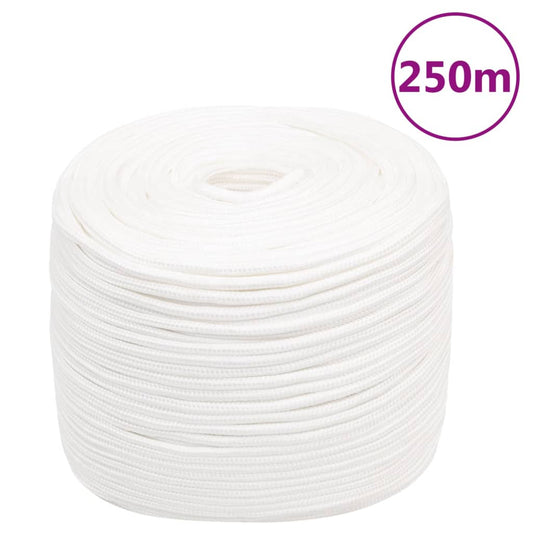 Berkfield Boat Rope Full White 10 mm 250 m Polypropylene