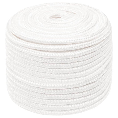 Berkfield Boat Rope Full White 12 mm 100 m Polypropylene