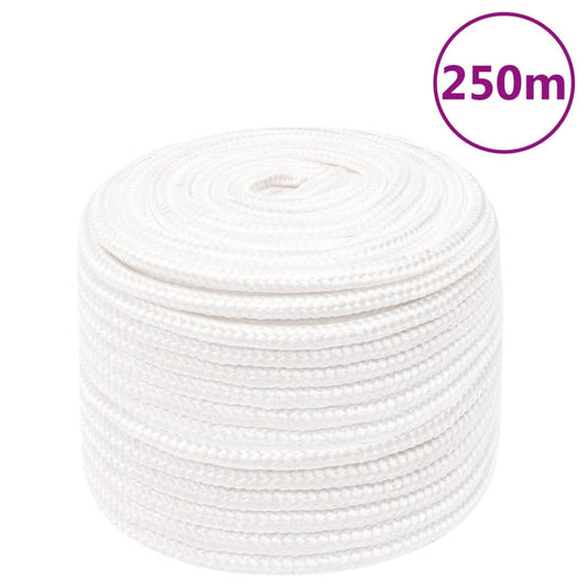 Berkfield Boat Rope Full White 12 mm 250 m Polypropylene