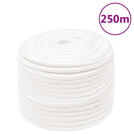 Berkfield Boat Rope Full White 14 mm 250 m Polypropylene