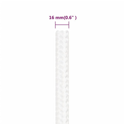 Berkfield Boat Rope Full White 16 mm 25 m Polypropylene