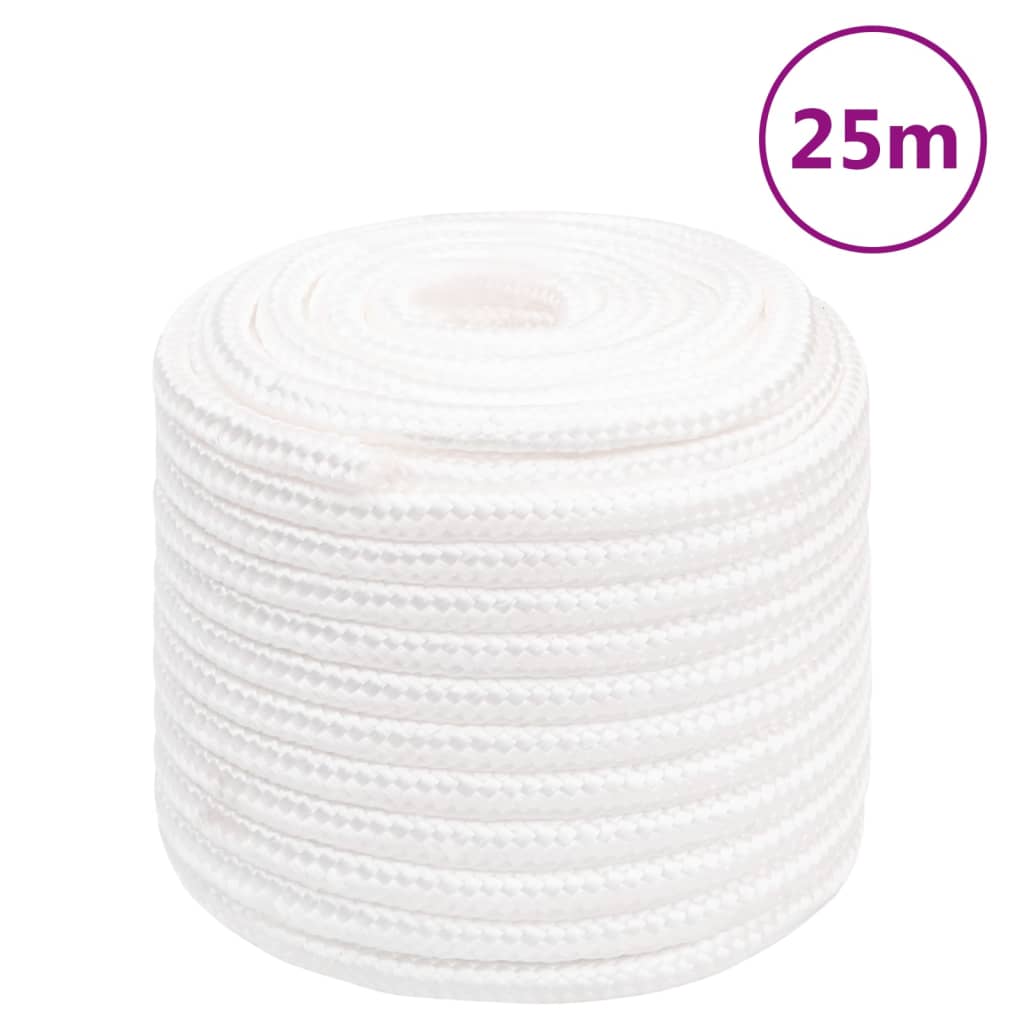 Berkfield Boat Rope Full White 18 mm 25 m Polypropylene
