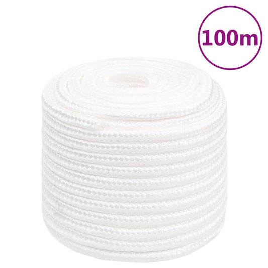 Berkfield Boat Rope Full White 18 mm 100 m Polypropylene