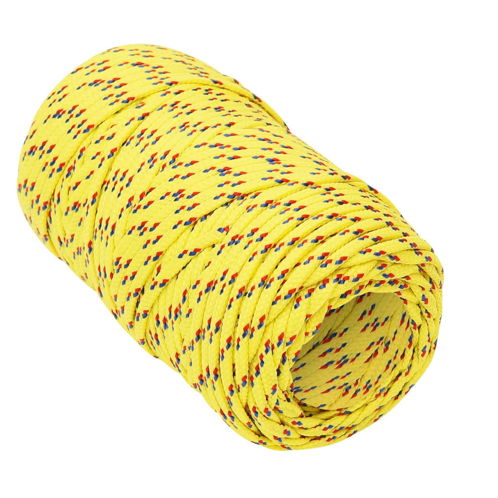 Berkfield Boat Rope Yellow 2 mm 250 m Polypropylene