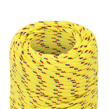 Berkfield Boat Rope Yellow 2 mm 250 m Polypropylene