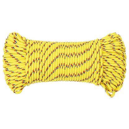 Berkfield Boat Rope Yellow 5 mm 500 m Polypropylene