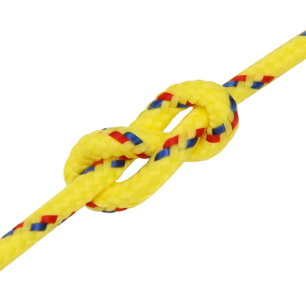 Berkfield Boat Rope Yellow 5 mm 500 m Polypropylene