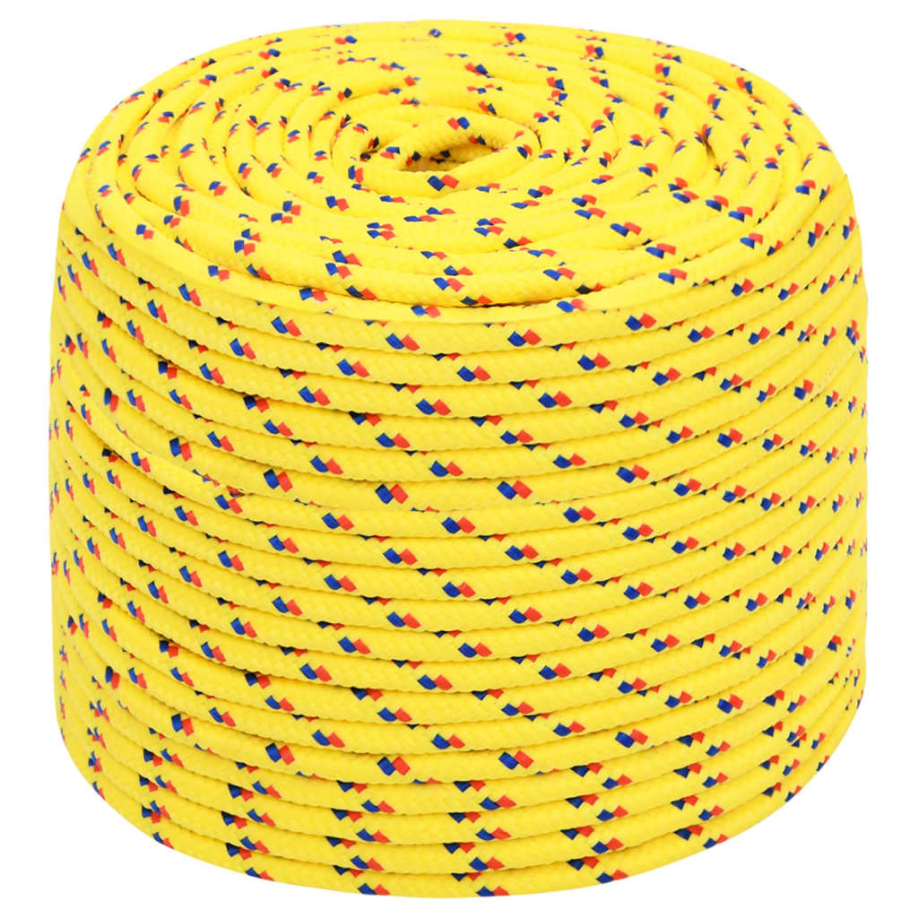 Berkfield Boat Rope Yellow 6 mm 50 m Polypropylene