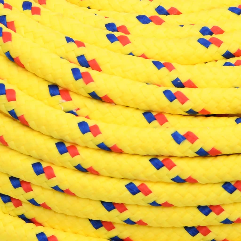 Berkfield Boat Rope Yellow 8 mm 50 m Polypropylene