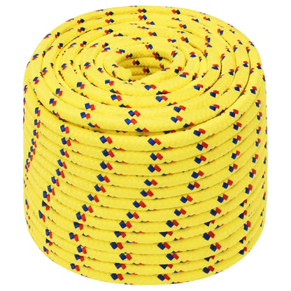 Berkfield Boat Rope Yellow 12 mm 25 m Polypropylene