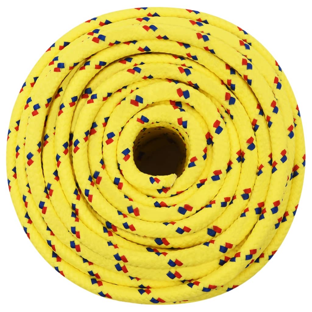Berkfield Boat Rope Yellow 12 mm 25 m Polypropylene