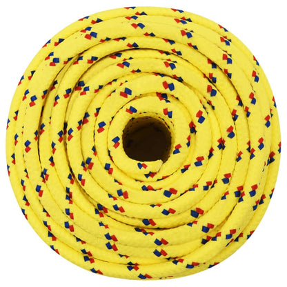 Berkfield Boat Rope Yellow 14 mm 50 m Polypropylene