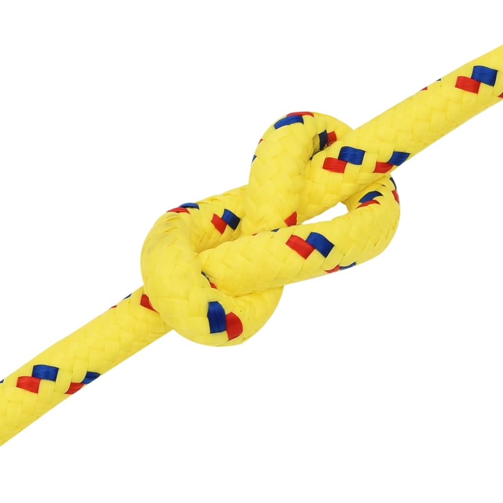 Berkfield Boat Rope Yellow 14 mm 50 m Polypropylene